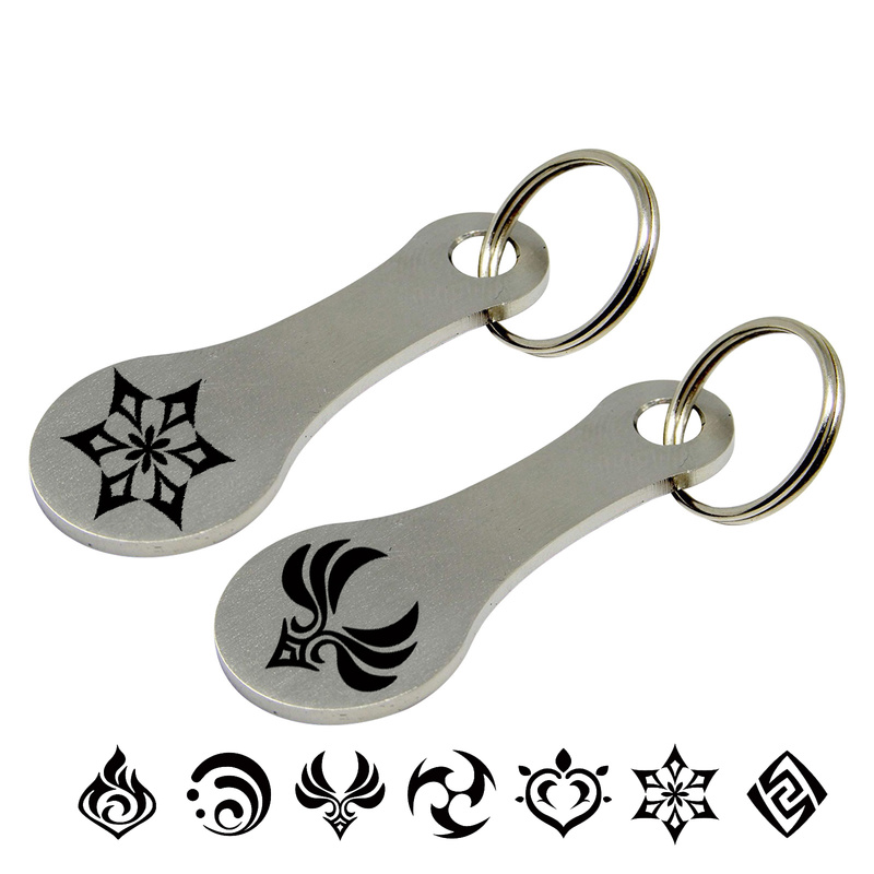 Car Accessories Shop - Custom Game Genshin Impact Keychain Shopping