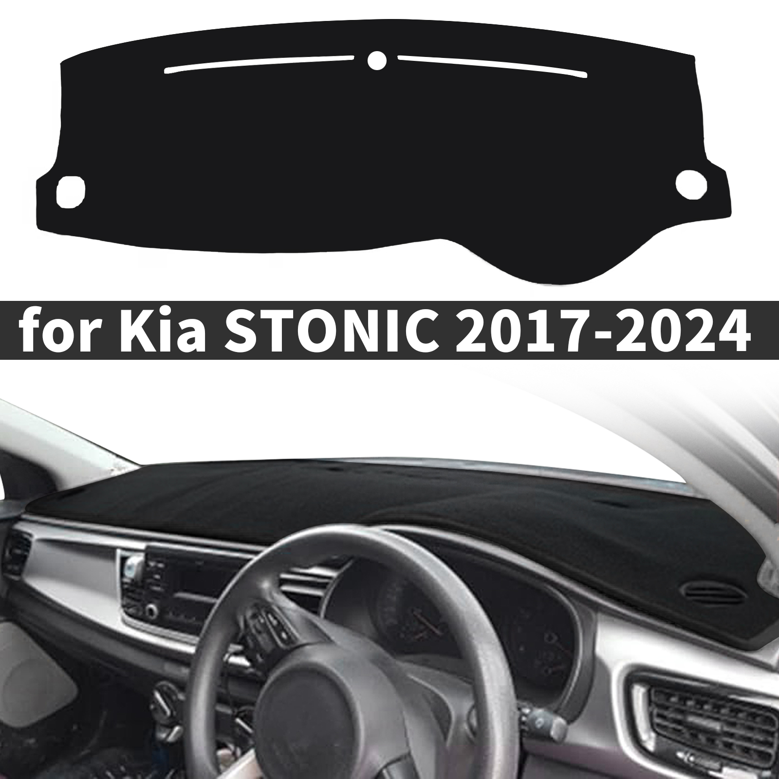 Car Anti-Slip Dashboard Mat - for Kia STONIC 2017 2018-2024 Car