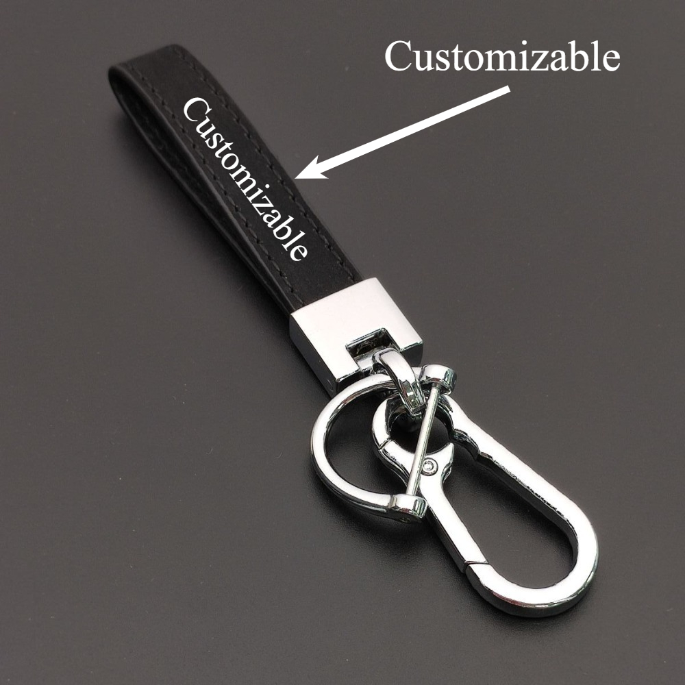 Car Accessories Wholesale - Customization Keychain Solid Color Convenient Leather