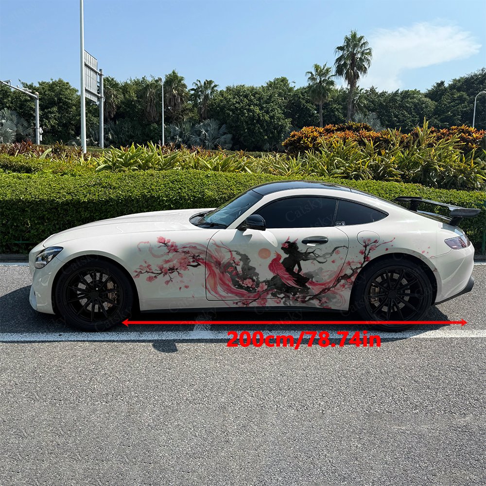 2pcs Flower Phoenix Silhouette - Car Accessories Phoenix recension och pris