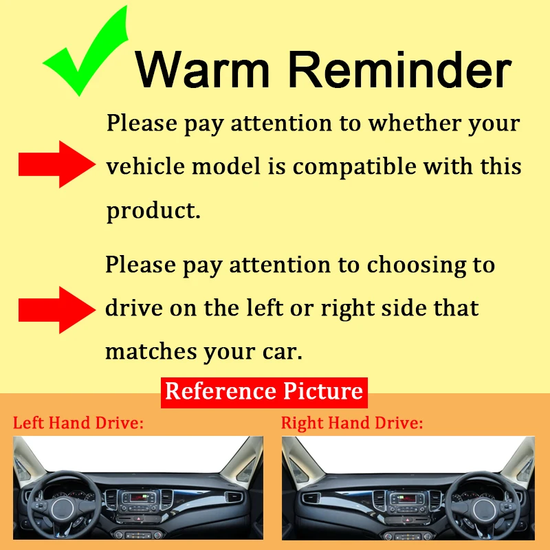 Car Dashboard Cover For Hyunda - Car Anti-Slip Dashboard Mat recension och pris