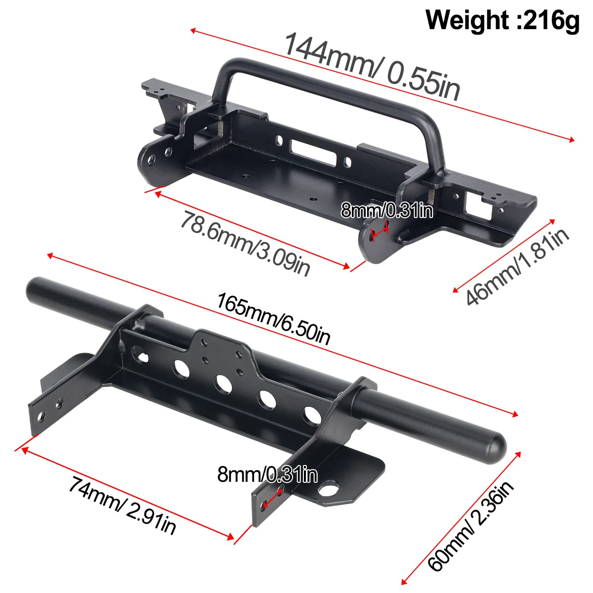 Metal Front Bumper for VP VS4- - Car Accessories Phoenix recension och pris