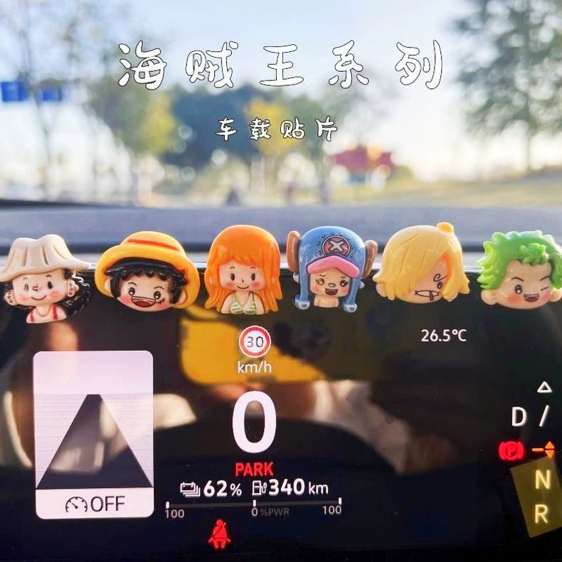 One Piece Cartoon Cute DIY Pat - Car Accessories Wholesale recension och pris