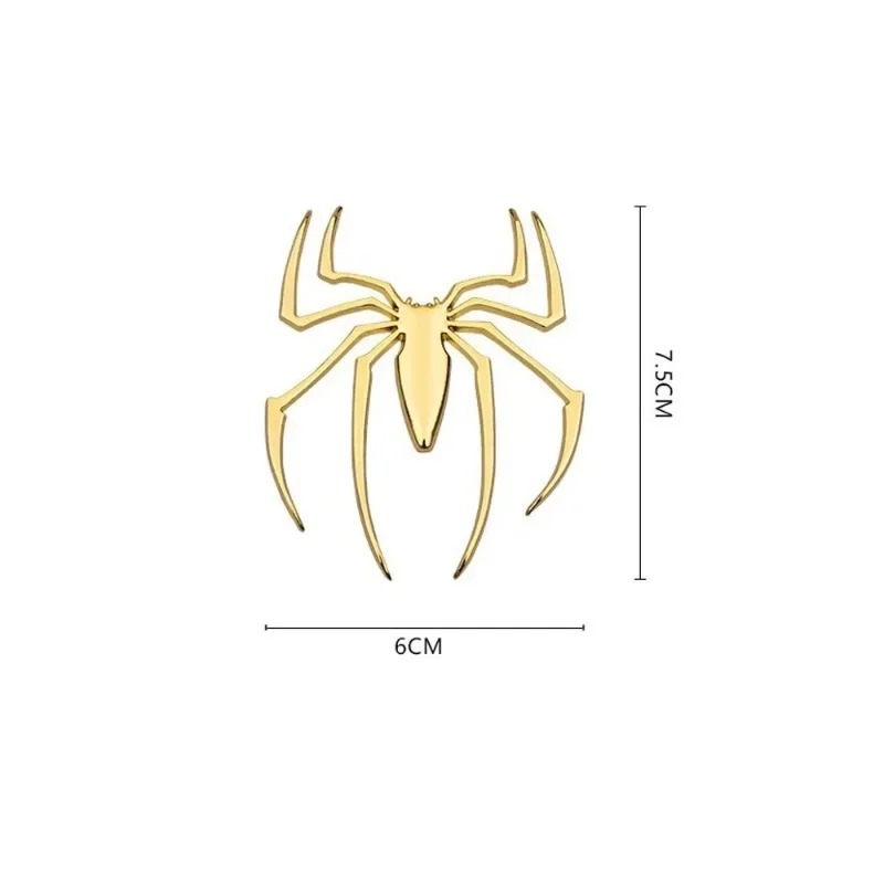 3D metal car stickers, spider  - Car Accessories Exterior recension och pris