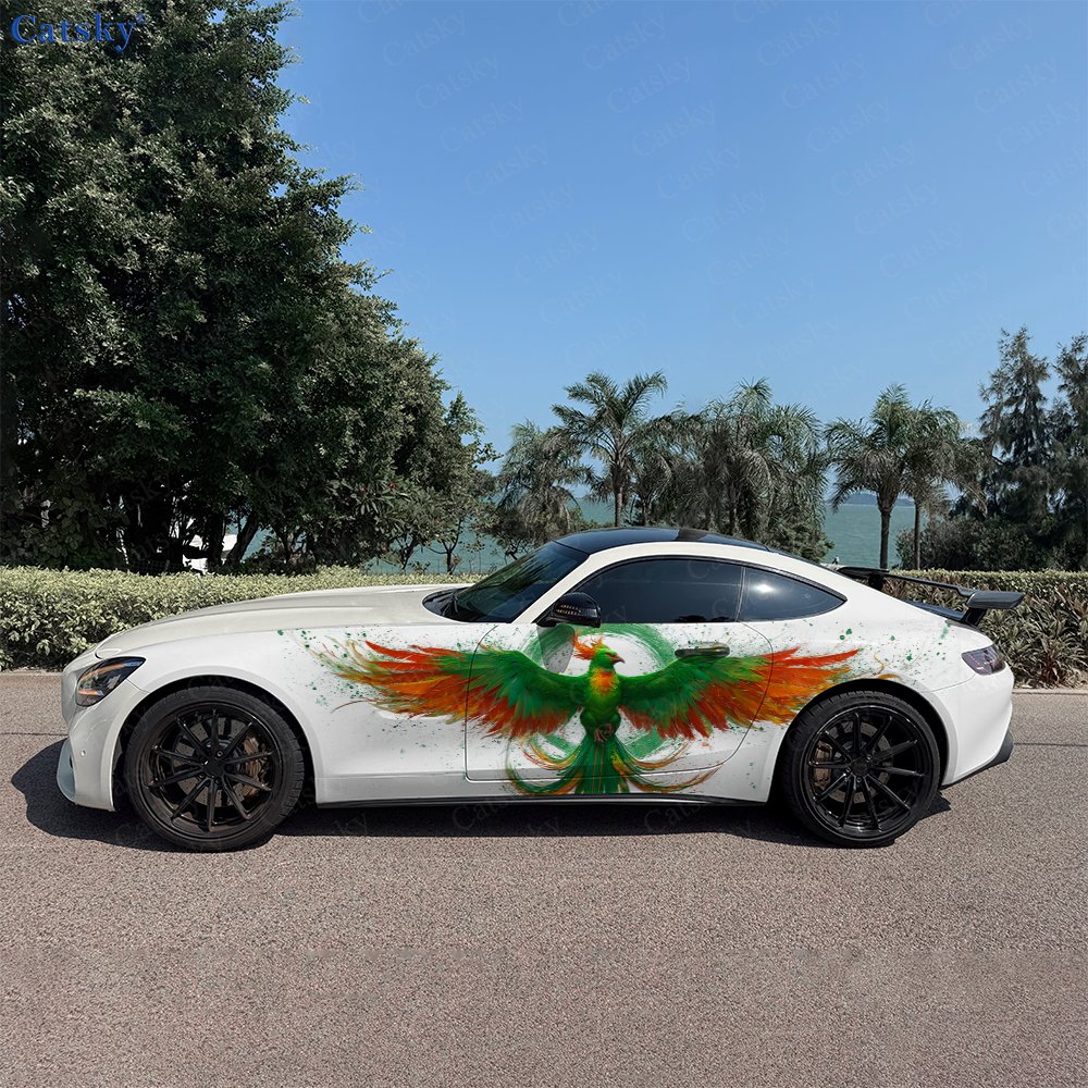 2pcs Green & Orange Feathered  - Car Accessories Phoenix recension och pris