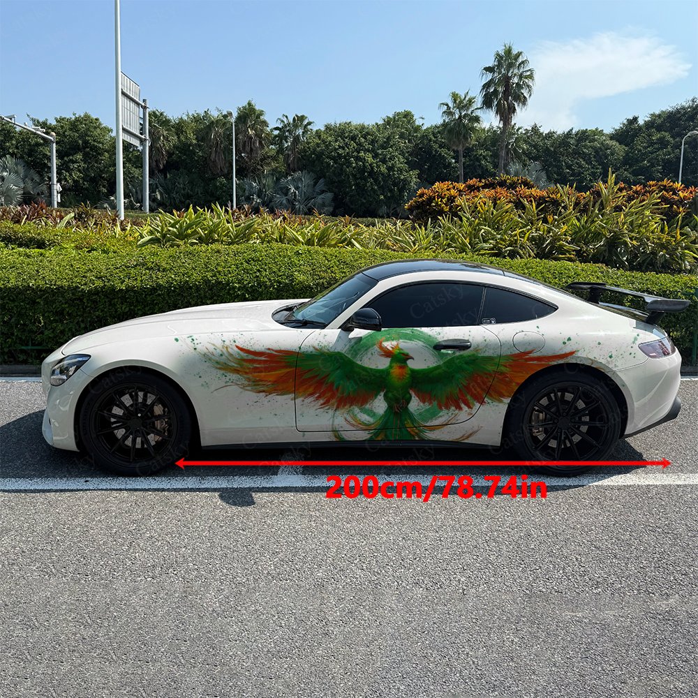 2pcs Green & Orange Feathered  - Car Accessories Phoenix recension och pris