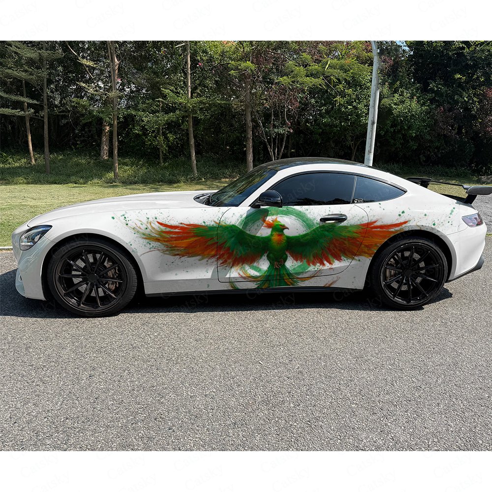 2pcs Green & Orange Feathered  - Car Accessories Phoenix recension och pris