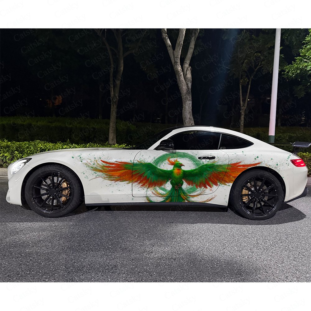 2pcs Green & Orange Feathered  - Car Accessories Phoenix recension och pris