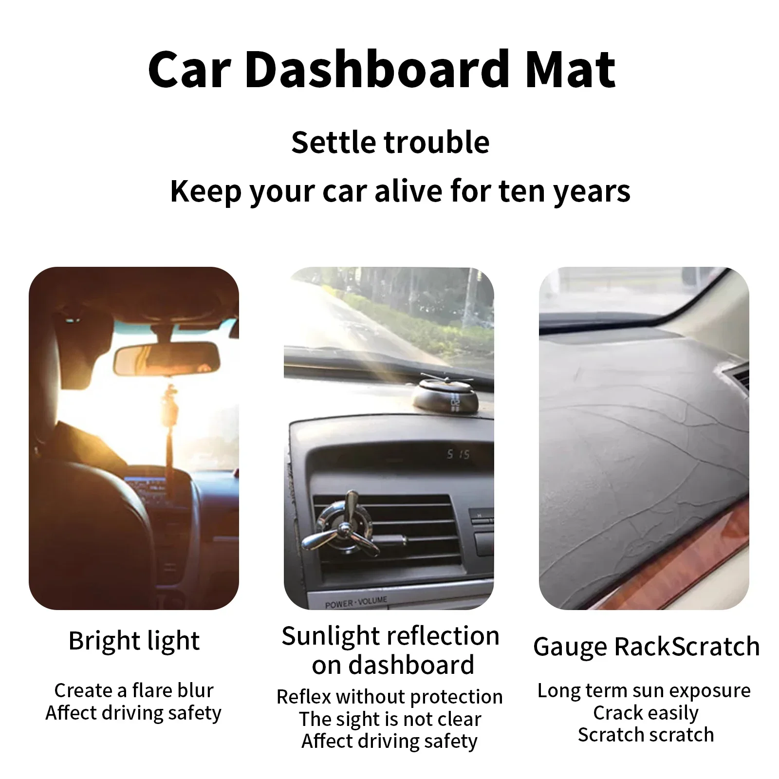 Car Dashboard Cover Pad for Ab - Car Anti-Slip Dashboard Mat recension och pris