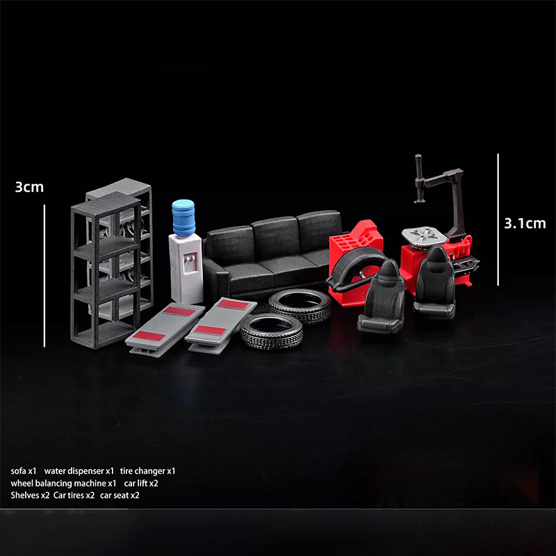 1:64 Car Repair Shop Prop Set  - Car Accessories Shop recension och pris