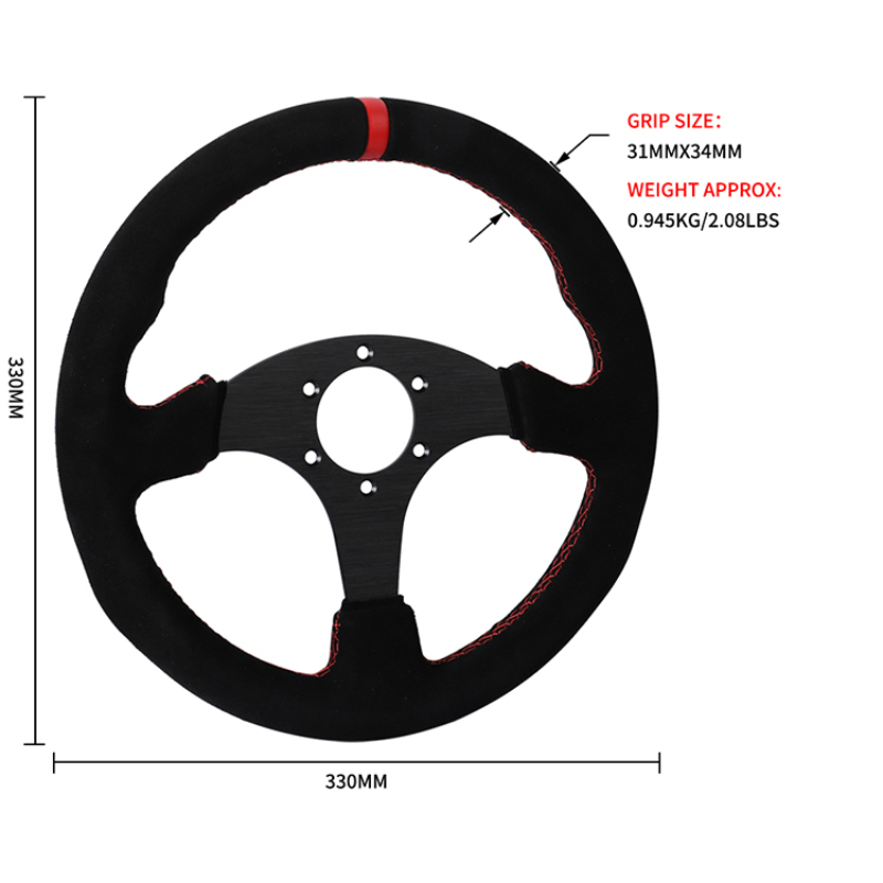 Suede Racing Steering Wheel Su - Car Accessories Racing recension och pris