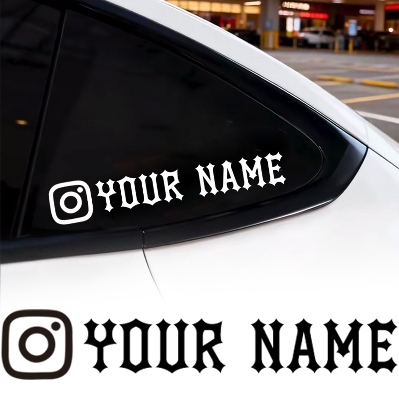 1PC Gothic Custom Your Name Pe - Car Accessories Name recension och pris