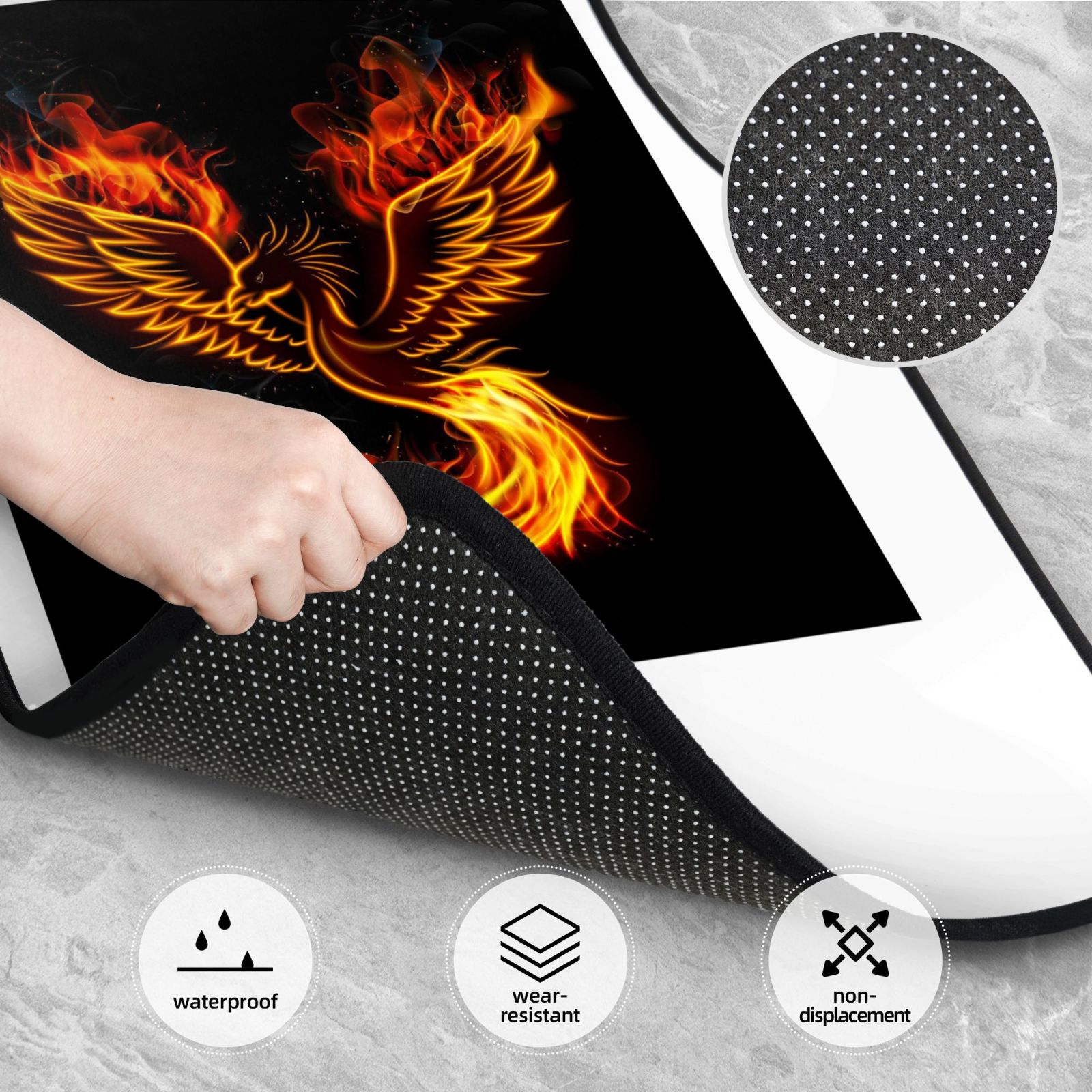Flame Bird Fire Phoenix Print  - Car Accessories Phoenix recension och pris