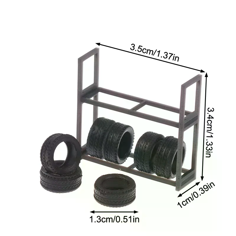 1:64 Scale Tire Rack Display H - Car Accessories Shop recension och pris