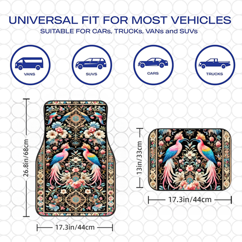 Vintage Phoenix Peony Floral C - Car Accessories Phoenix recension och pris
