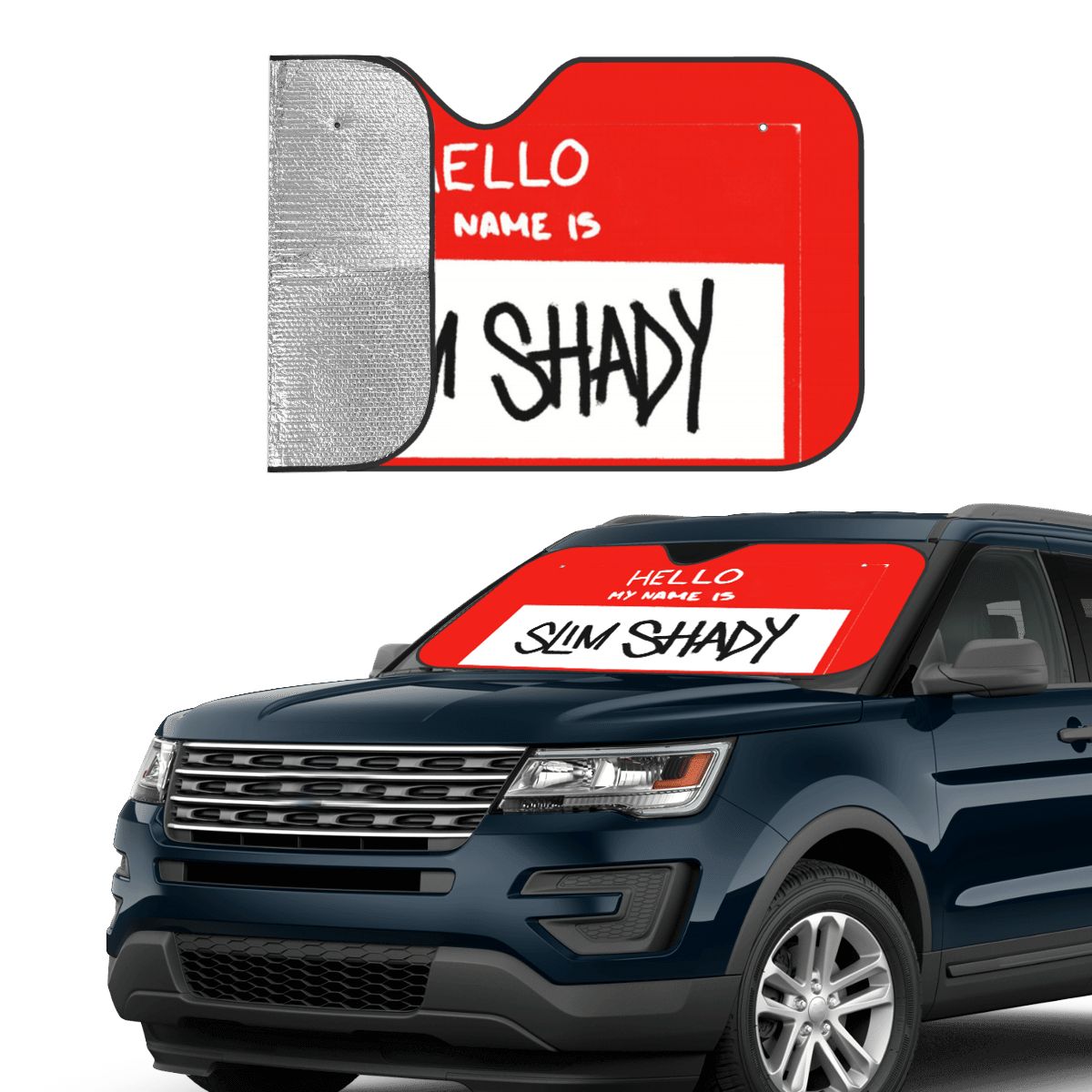 Hello My Name Is Slim Shady Em - Car Accessories Name recension och pris