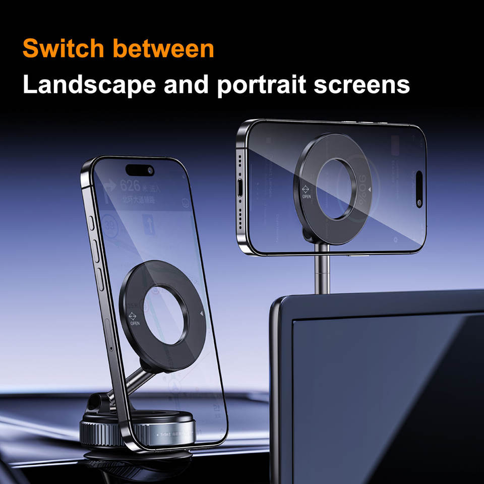 Rotating Folding Magnetic Phon - Car Accessories Phone Holder recension och pris