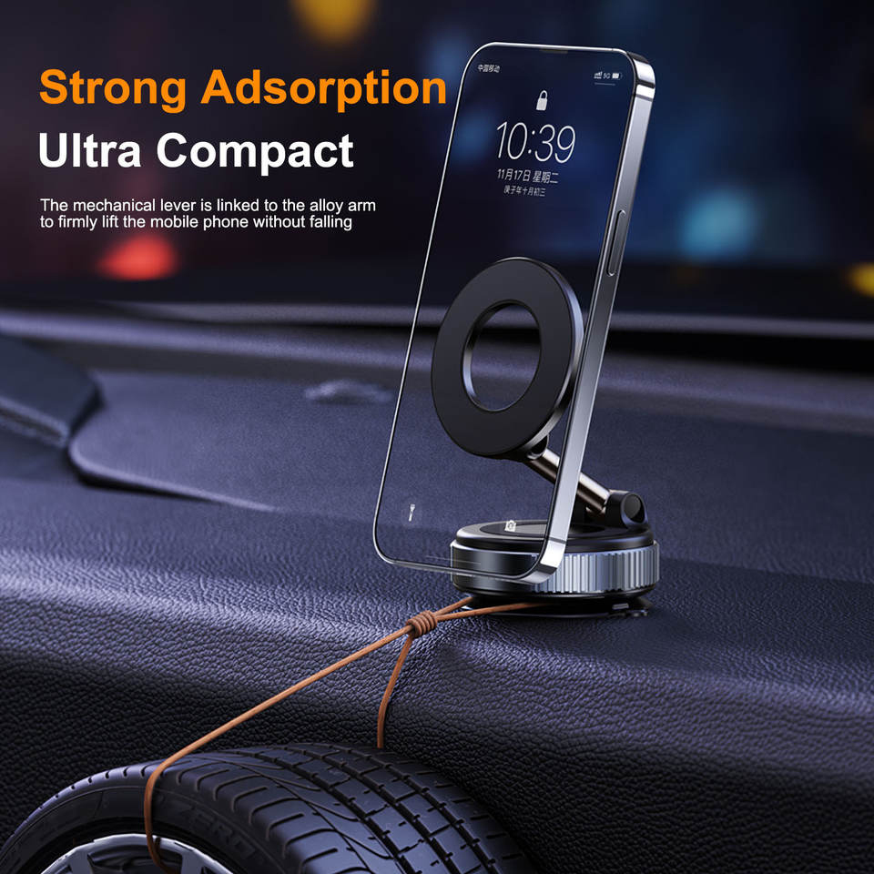 Rotating Folding Magnetic Phon - Car Accessories Phone Holder recension och pris