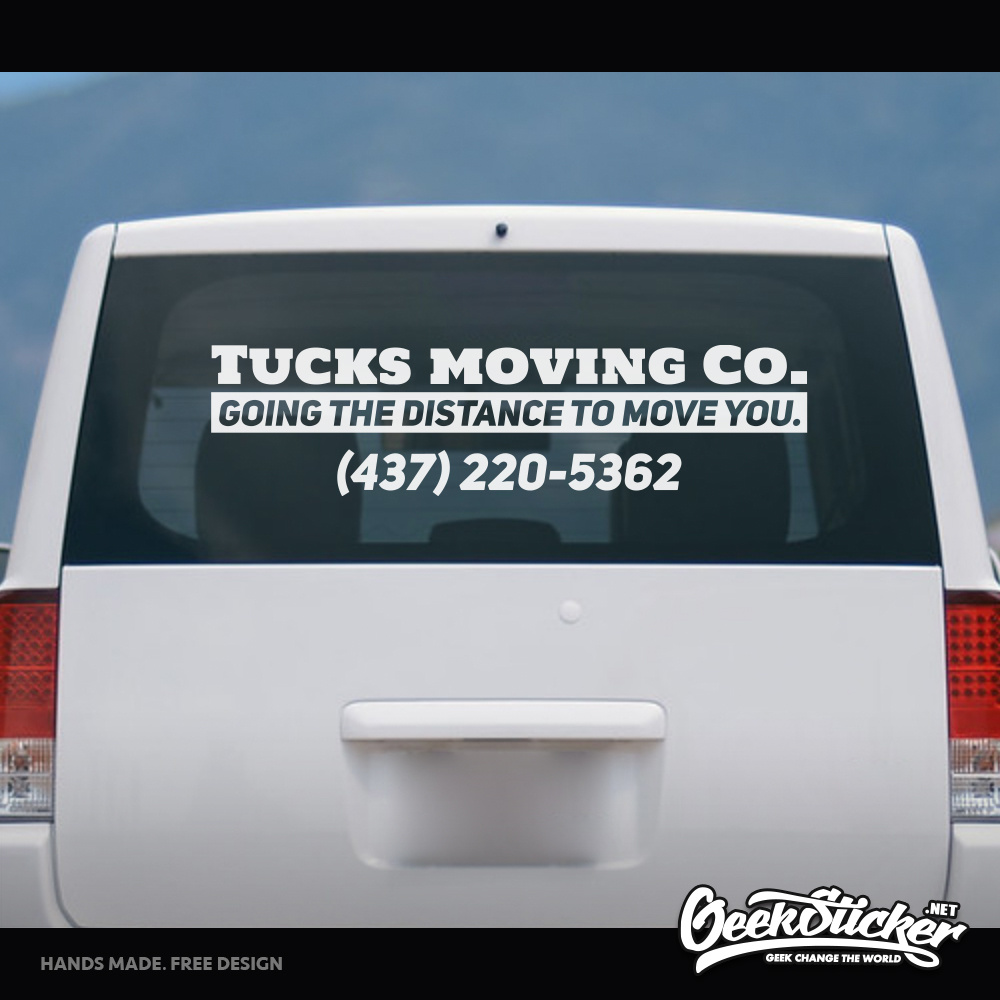 Custom Bussiness Name Sticker  - Car Accessories Name recension och pris