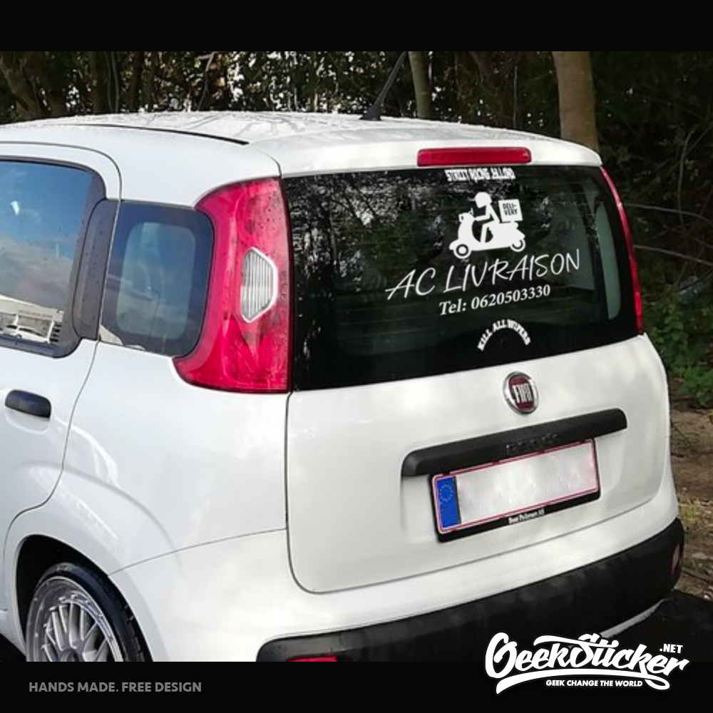 Custom Bussiness Name Sticker  - Car Accessories Name recension och pris
