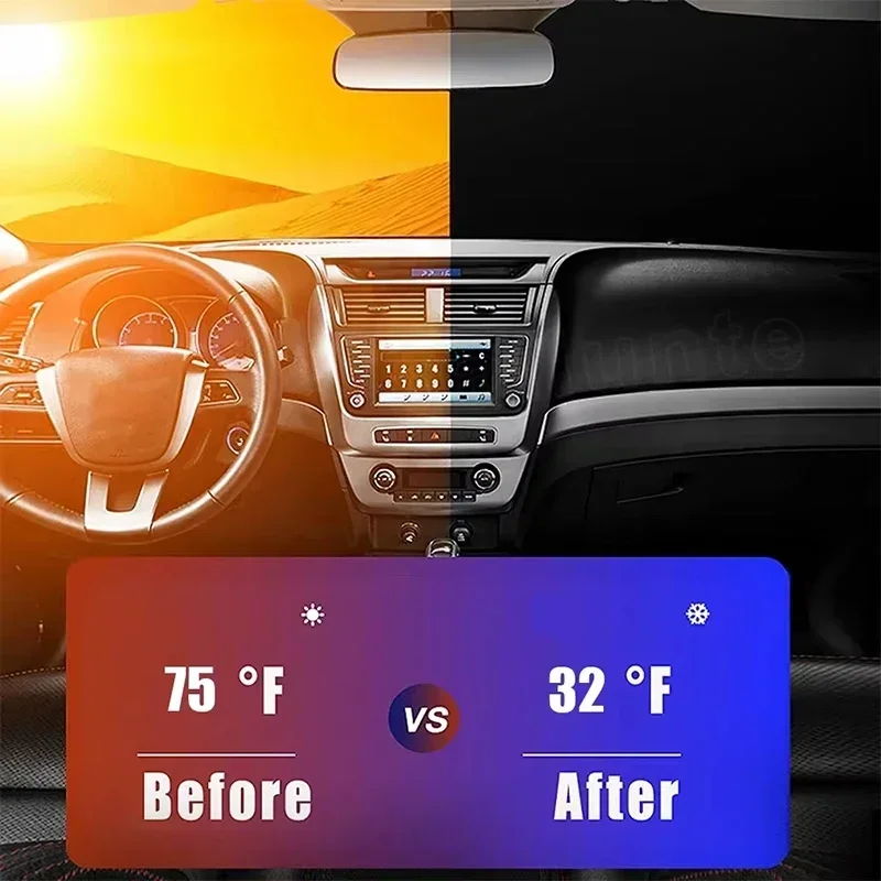 Car Front Window Sunshade UV P - Car Accessories Company recension och pris